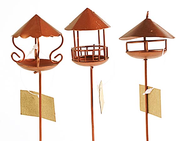 Fiddlehead Miniature Bird Feeder 3pc set