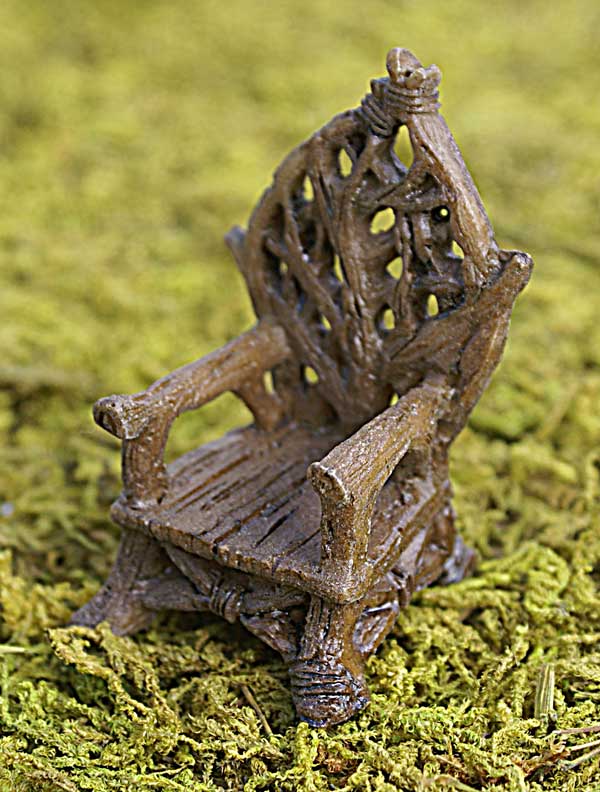 Fiddlehead Fairy Garden: Throne Chair