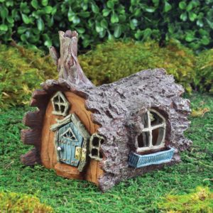 Fiddlehead Log Fairy House